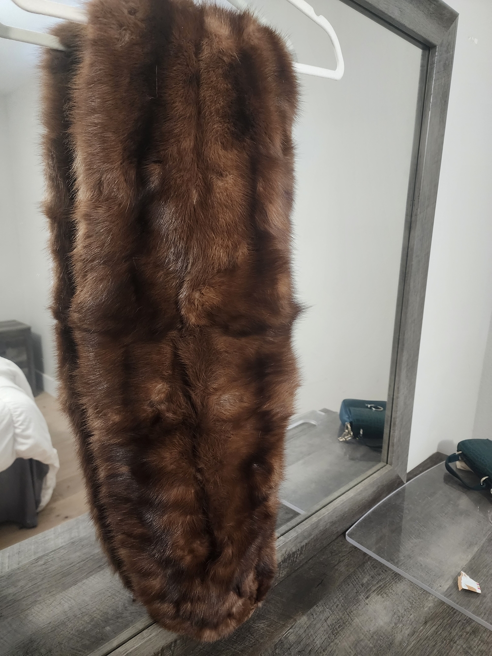 Luxurious Brown Fur Scarf / Stole
